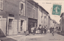 CPA 79 @ THENEZAY - La Rue De La Poste Animée Devant Le Café  Péroche Dubois En 1914 - Editeur DB Dando Berry N° 289 - Thenezay