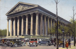 CPA - 75 - PARIS - EGLISE DE LA MADELEINE - Unic - Voitures - Colorisée - Iglesias