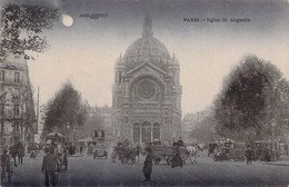 CPA - 75 - PARIS - EGLISE Saint AUGUSTIN - Voitures - Animée - Iglesias