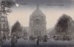 CPA - 75 - PARIS - EGLISE Saint AUGUSTIN - Voitures - Animée - Kerken