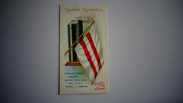 FLAGS AND FUNNELS Steamship Lines 30 NIPPON YUBEN KAISHO Marine Cigarette OGDEN'S Tobacco Vignette Trading Card Chromo - Ogden's