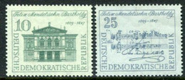 DDR / E. GERMANY 1959 Mendelssohn Anniversaryt MNH / **  Michel  676-77 - Ongebruikt