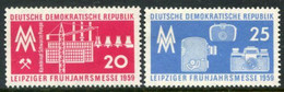 DDR / E. GERMANY 1959 Leipzig Spring Fair MNH / **  Michel  678-79 - Nuovi