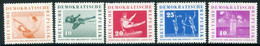 DDR / E. GERMANY 1959 Gymnastics And Sports Festival MNH / **  Michel  707-11 - Unused Stamps