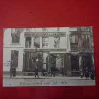 CARTE PHOTO MALINES DEVANTURE P.LEVENS VANREETH 1914 - Mechelen