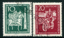 DDR / E. GERMANY 1959 Stamp Day Used.  Michel  735-36 - Usados