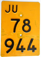 Velonummer Töfflinummer Jura JU 78944 Ohne Vignette - Number Plates