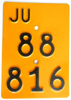 Velonummer Töfflinummer Jura JU 88816 Ohne Vignette - Number Plates