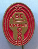 Boxing Box Boxe Pugilato - Serbia, Federation, Association, Vintage Pin, Badge, Abzeichen - Boxe