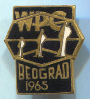 Boxing Box Boxe Pugilato - WPC 1965 Beograd, Yugoslavia, Enamel, Vintage Pin, Badge, Abzeichen - Boxe