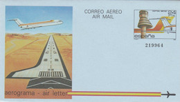 Aerograma - Air Letter  - Correo Aereo - Air Mail - Air Traffic Tower - Airport - 1931-....