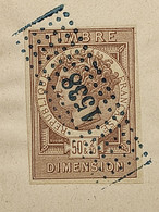 Timbre De DIMENSION De 1881 (Non Dentelés) - Valeur: 50c & 2/10 - Sur Document De 1881-82 Et 83 à NERAC - Stamps