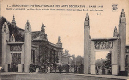 CPA - 75 - PARIS - Exposition Internationale Des Arts Décoratifs 1925 - Porte D'Honneur - Ausstellungen