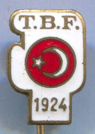 Boxing Box Boxe Pugilato - TBF Turkey 1924, Federation, Association, Enamel, Vintage Pin, Badge, Abzeichen - Boxe