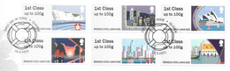 GB -  Post & GO Stamps (6)   2015   Sea Travel -    FDC Or  USED  "ON PIECE" - SEE NOTES  And Scans - 2011-2020 Em. Décimales