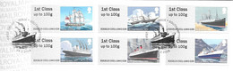 GB -  Post & GO Stamps (6)   2018 -  Mail By Sea FDC Or  USED  "ON PIECE" - SEE NOTES  And Scans - 2011-2020 Em. Décimales