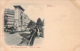 CPA - 75 - PARIS - Porte St Denis - Les Grands Boulevards - Autres & Non Classés