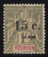 Réunion N°55 - Variété Barre Cassée - Neuf * Avec Charnière - TB - Nuevos