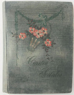 ALBUM ANCIEN POUR CARTES POSTALES ANCIENNES - DECOR PANIER DE FLEURS - Unclassified