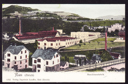 Um 1900 Ungelaufen Colorierte AK: Maschinenfabrik In Rüti - Rüti