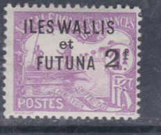 Wallis Et Futuna  Taxe N° 9  X  2 F. Sur 1f. Violet Trace De Charnière Sinon  TB - Impuestos