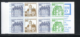 Bund 1980: MH 22 I K MZ:   Burgen Und Schlösser    **.. - 1971-2000