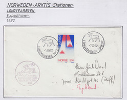 Spitsbergen 1982 Arctic Radioamateur Expeditions  Cover  Ca 7.10.1982 Longyearbyen (LO154) - Arctic Expeditions