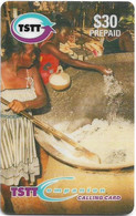 Trinidad & Tobago - TSTT (Prepaid) - Festive Cook-Up, Remote Mem. 30$, 1999, 50.000ex, Used - Trinidad & Tobago