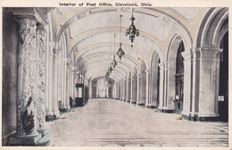 A20808 - INTERIOR OF POST OFFICE CLEVELAND OHIO USA UNITED STATES OF AMERICA POST CARD USED UNC - Cleveland