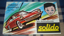 Catalogue SOLIDO 1966 - Voitures Miniatures - Catálogos