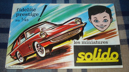 Catalogue SOLIDO 1966 - Voitures Miniatures - Kataloge & Prospekte