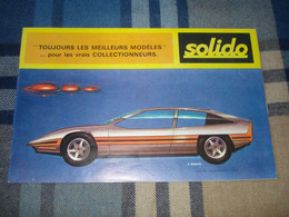 Catalogue SOLIDO 1970 - Voitures Miniatures - Kataloge & Prospekte