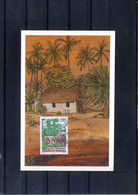Wallis Et Futuna. Carte Maximum. Le Fale Traditionnel. 9/08/2002 - Cartes-maximum