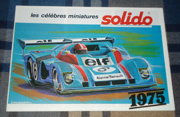 Catalogue SOLIDO 1975 - Voitures Miniatures - Catálogos
