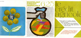 Publicité Caisse Nationale Crédit Agricole, Emprunt 1996,  4 Volets, Banque, - Advertising