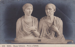 A20867 - ROMA MUSEO VATICANO PORZIA E CATONE SCULPTURE ITALY POST CARD UNUSED STAMP C COLANTONI ROMA VIA NAZIONALA - Sculptures