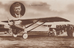 PORTRAIT DE LINDBERG AVEC SON AVION - Sportsmen