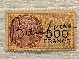 Timbre De "TIMBRE FISCAL" De 1948 - Valeur: 500 FRANCS - Zegels