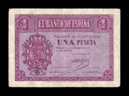 España Spain 1 Peseta Burgos 1937 Pick 104 Serie F MBC VF - 1-2 Pesetas