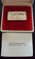 USA 1974 - Silver Bullion ‘The Snowman’ - Franklin Mint - In Box - COA - Collections
