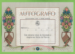 História Postal - Filatelia - Autógrafo Dos CTT - Telegrama - Telegram - Philately - Portugal - Covers & Documents