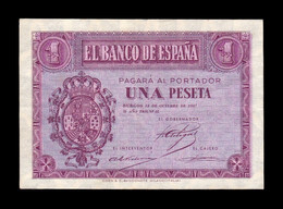 España Spain 1 Peseta Burgos 1937 Pick 104 Serie E EBC/+ XF/+ - 1-2 Peseten