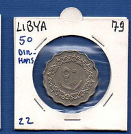 LIBYA - 50 Dirham 1979 F AXF -  See Photos - Libya