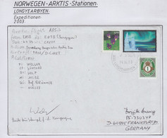 Spitsbergen 2003 Cover Arctic Flight From And To Longyearbyen  Signature  Ca 14.06.2003 Longyearbyen (LO157A) - Expéditions Arctiques