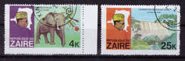 Zaire 1979 - Oblitéré - Célébrités - éléphants - Cascades - Michel Nr. 591 595 (kin133) - Gebruikt