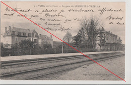 Ak Frankreich Bahnhof [95] Val D'Oise  Nesles-la-Vallée Vallee De La Cure La Gare De Sermizele Vezelay 1907 - Nesles-la-Vallée