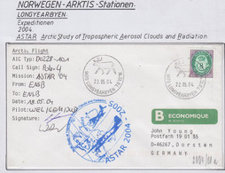 Spitsbergen 2004 Cover Astar Arctic Flight  2 Signatures   Ca  Longyearbyen 22.05.204 (LO159A) - Expéditions Arctiques