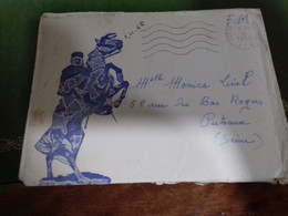 105 / LETTRE GUERRE D ALGERIE 1956 AVEC COURRIER - Guerre D'Algérie