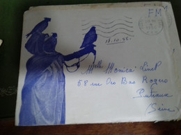 105 / LETTRE GUERRE D ALGERIE 1956 AVEC COURRIER - Guerre D'Algérie