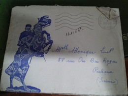 106 / LETTRE GUERRE D ALGERIE 1956 AVEC COURRIER - Guerra D'Algeria